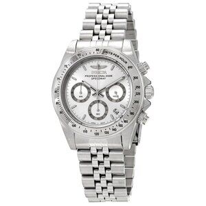 NWT Authentic Invicta Speedway Chronograph Quartz Silver Dial Men's Watch